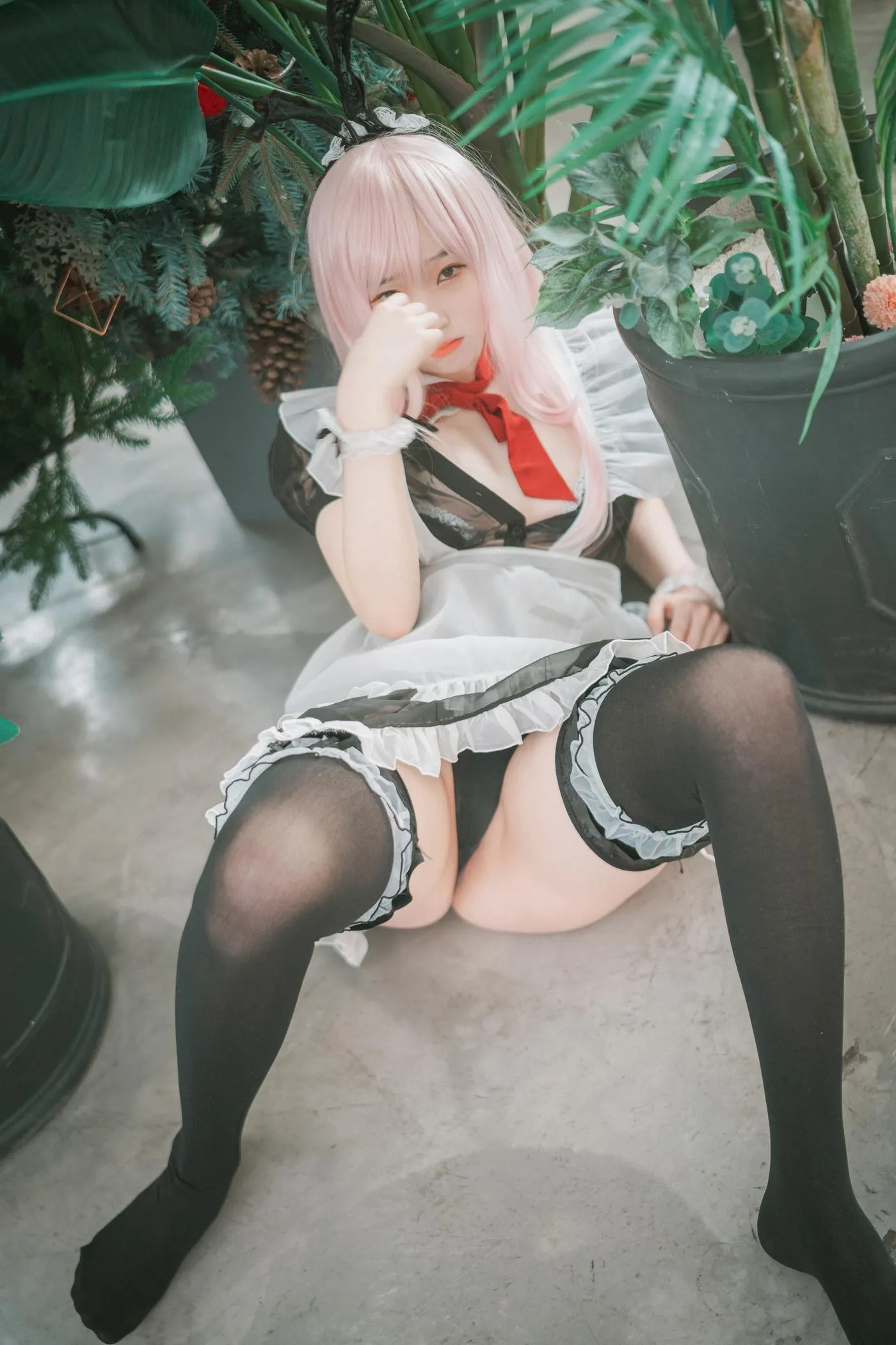 Bambi밤비 – NO.65 [DJAWA] Sheer Bunny Maid [51P]插图1